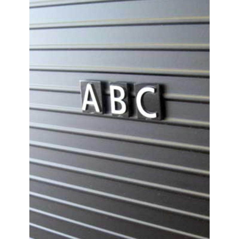 Quartet شخصيات رباعية لوحات الحروف المغناطيسية، خط هيلفيتيكا، 1 بوصة، 128 شخصية لكل مجموعة، أبيض (M1) - Image 3